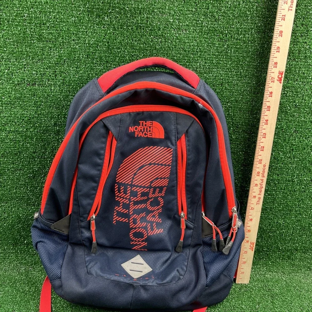 The North Face Blue And Pink Backpack With‎ Padding For Laptop Large